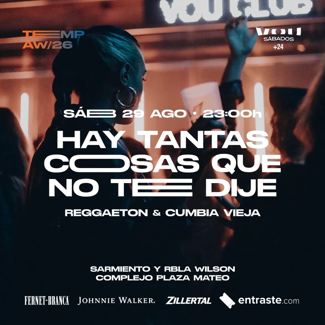 SÁBADO 29 DE AGOSTO – REGGAETON VIEJO Y CUMBIA VIEJA