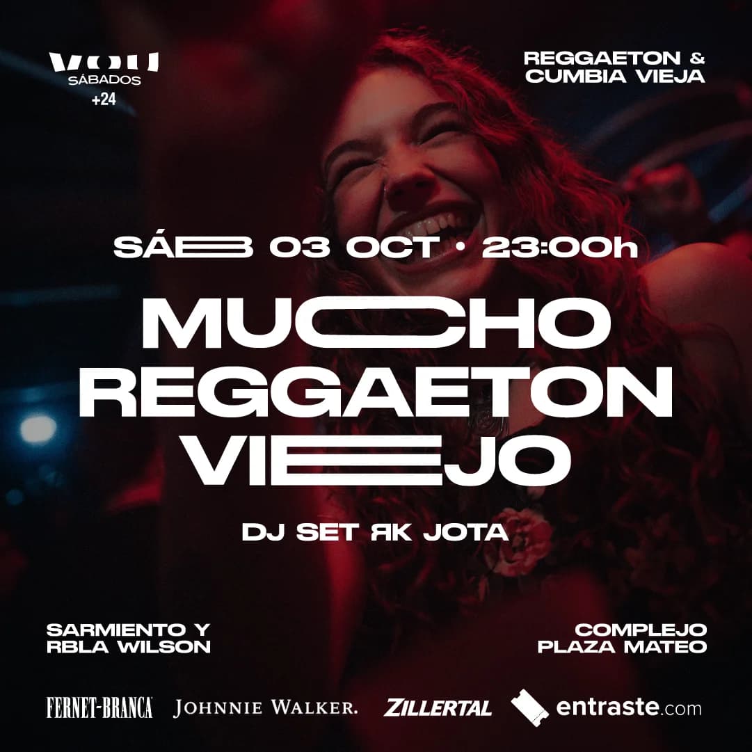 SÁBADO 03 DE OCTUBRE – MUCHO REGGAETON VIEJO