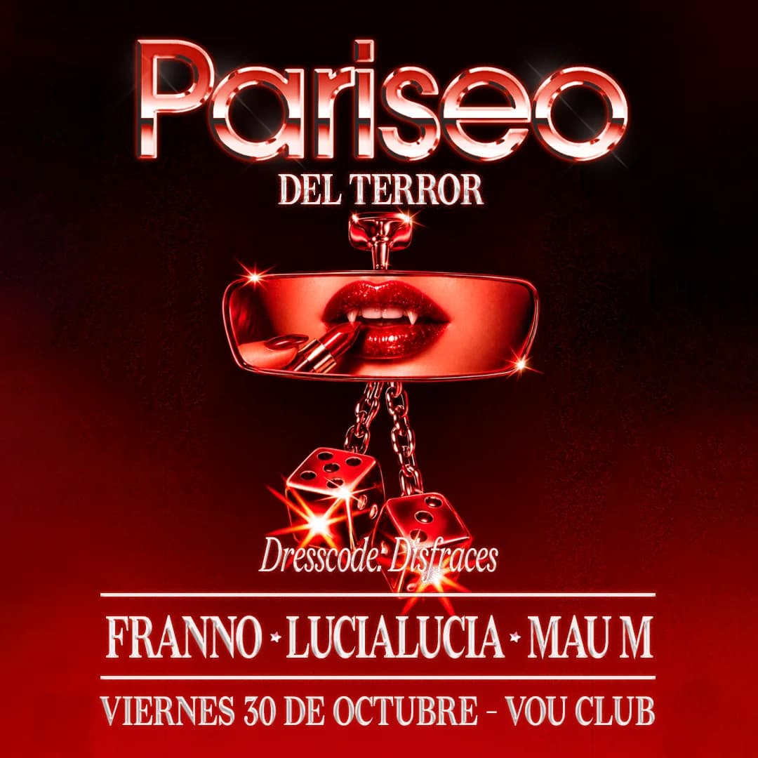 PARISEO DEL TERROR (DISFRACES) - VIE 30 DE OCT
