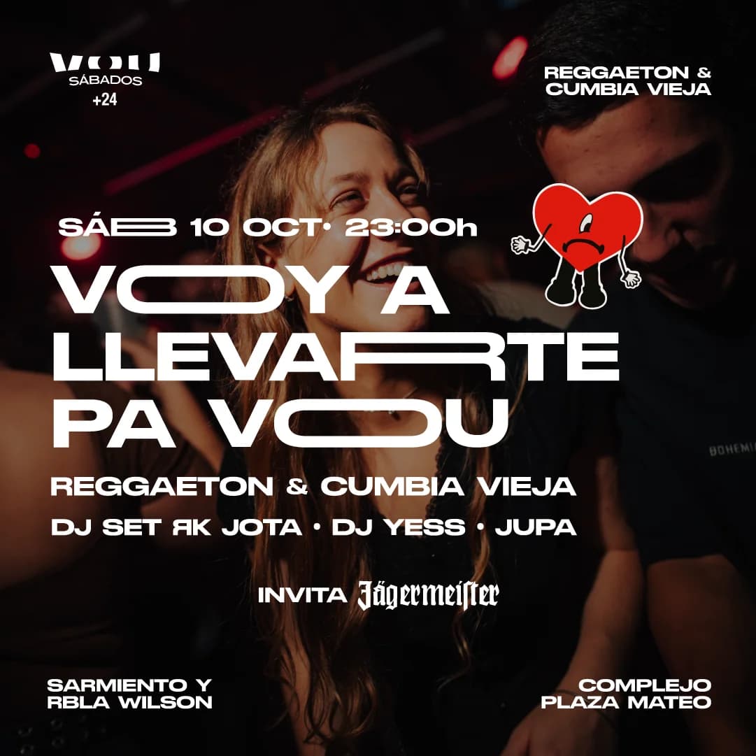 SÁBADO 10 DE OCTUBRE – ESPECIAL BAD BUNNY - REGGAETON & CUMBIA VIEJA