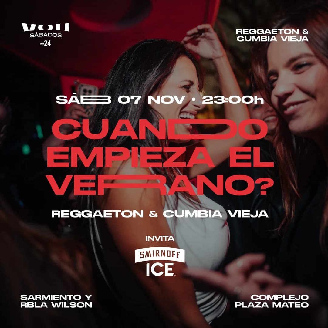 SÁBADO 07 DE NOVIEMBRE – REGGAETON & CUMBIA VIEJA ft. SMIRNOFF ICE